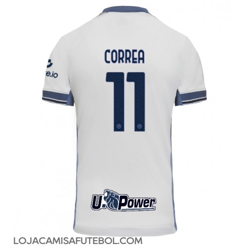 Camisa de Futebol Inter Milan Joaquin Correa #11 Equipamento Secundário 2024-25 Manga Curta